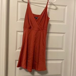 Express light red mini dress
